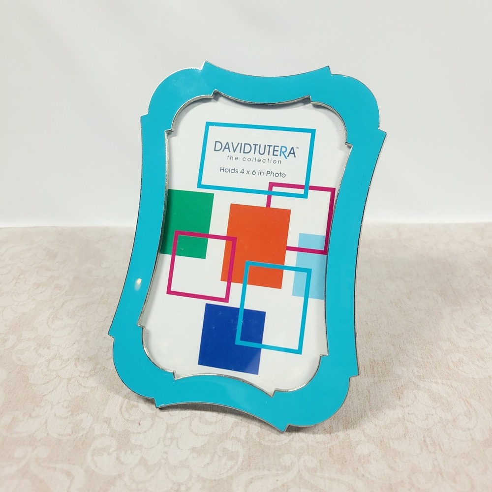 David Tutera Enamel Blue Frame Tiffany 4x6